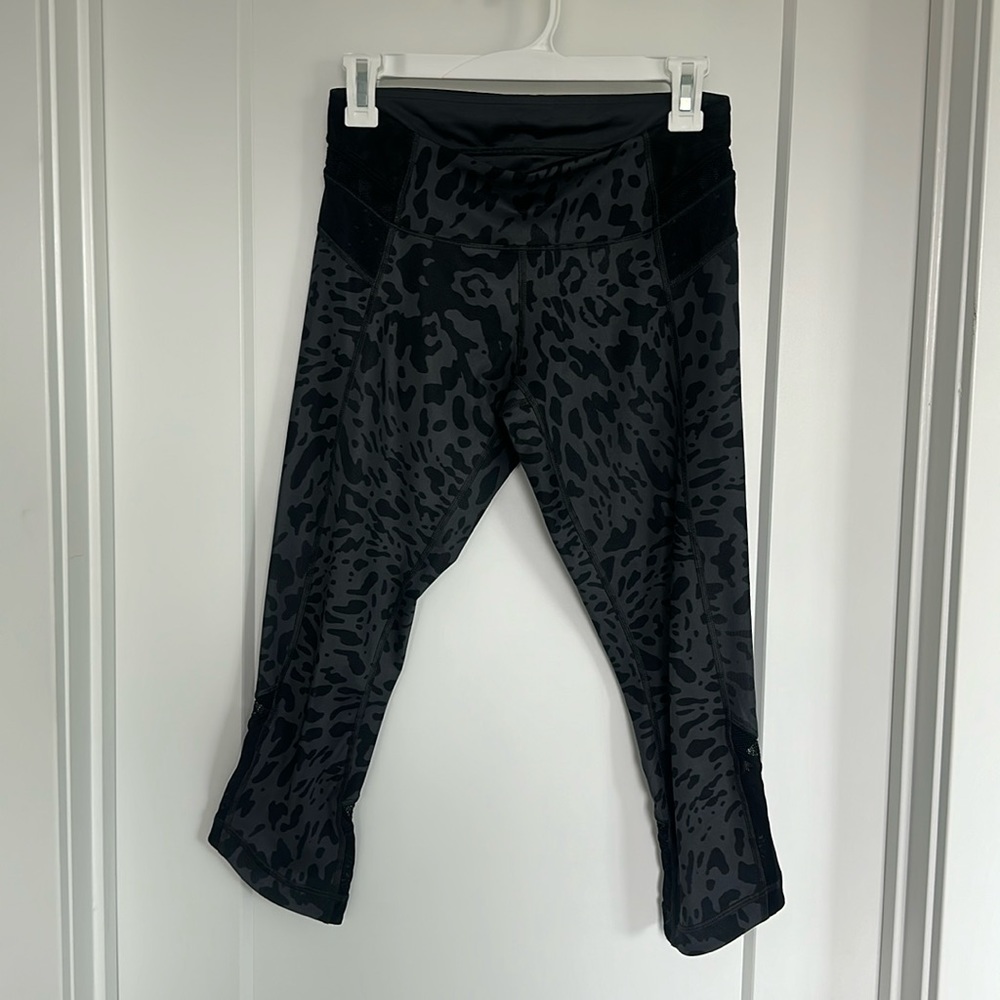 Lululemon cheetah leggings mesh